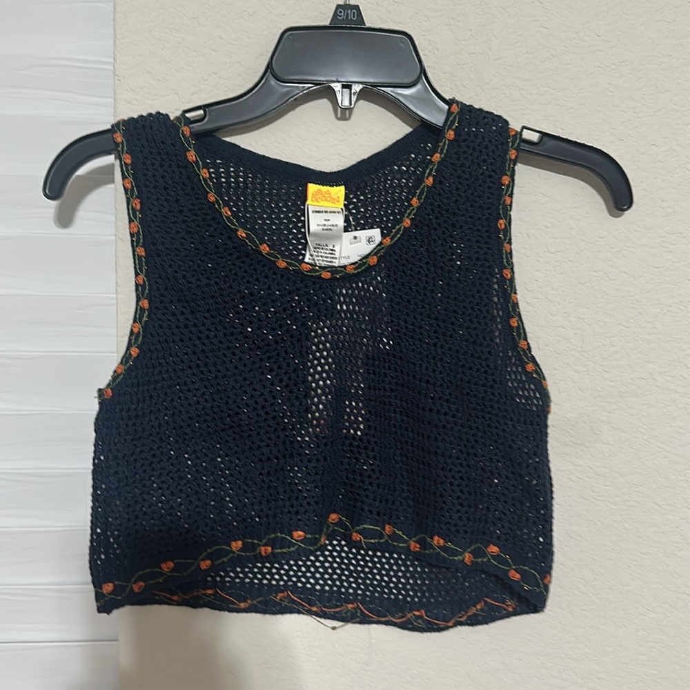 NWT Aguabendita Jardim  Brit Crop Top - Picture 7 of 8